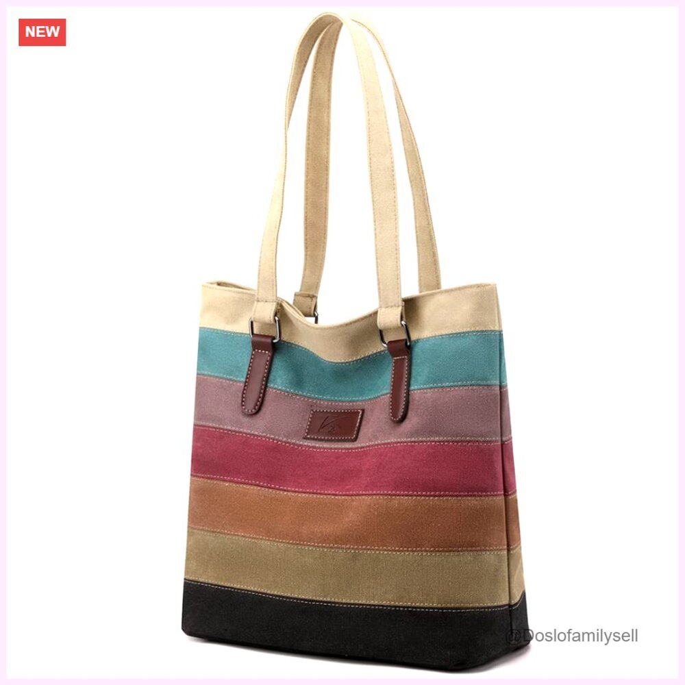Multicolor Striped Crossbody Bag